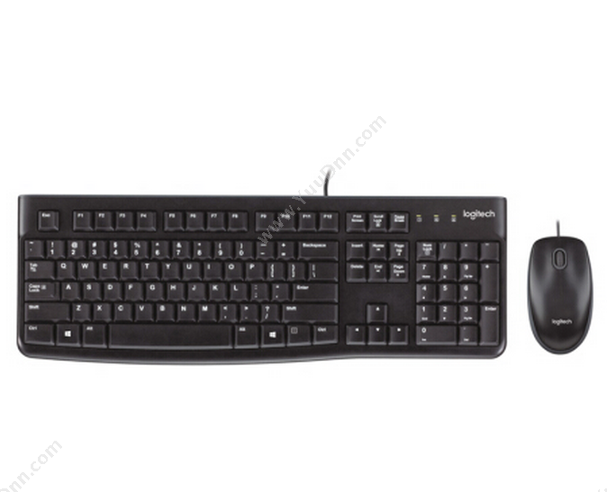 罗技 Logi键鼠套装MK120-FA有线套装键盘