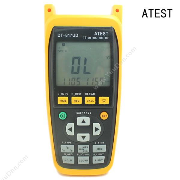 Atest DT-817UD(单通道带记录)9999组数据 温度检测仪