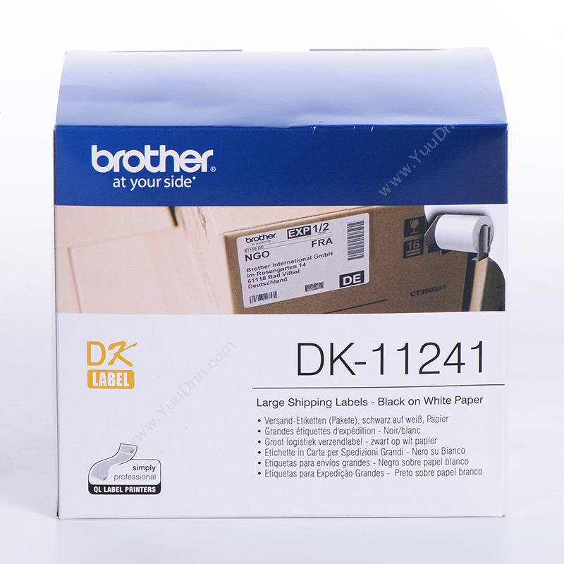 兄弟 BrotherDK-11241  热敏定长宽幅货运（纸质） 102mm*152mm白底黑字（200张，适用 QL系列打印机用）碳带