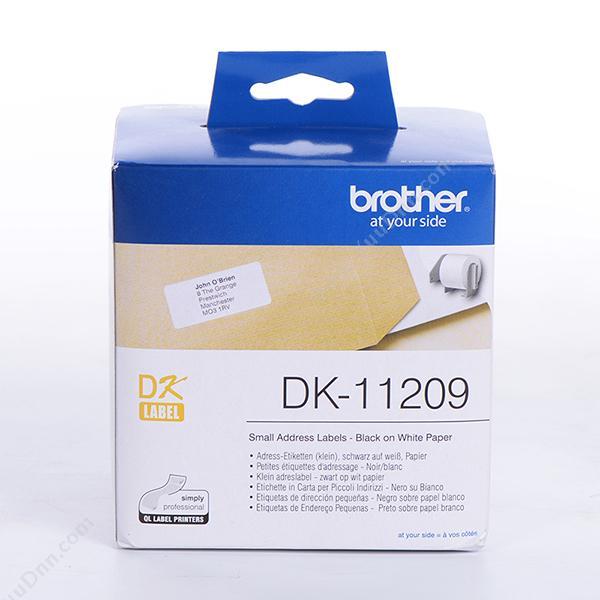 兄弟 BrotherDK-11209 热敏定长小地址（纸质） 29mm*62mm白底黑字（纸质800张，适用 QL系列打印机用）碳带
