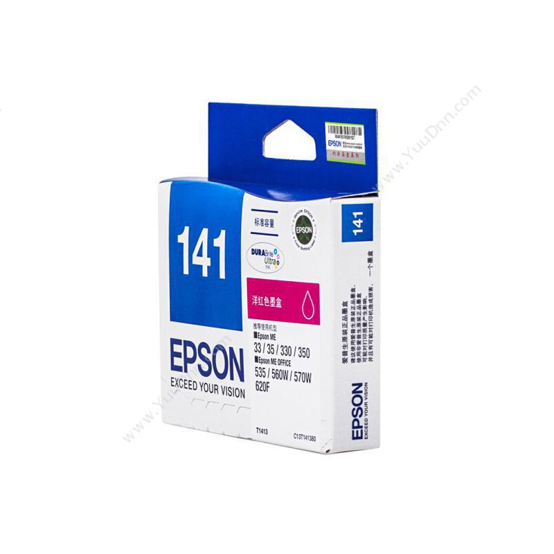 爱普生 Epson T1413（C13T141380）（洋红）（适用 Epson mE33/330、mE33/330、mE33/mE35/85NDmE330/mE350/mE535/560W/mE570W/620F/900WD/960FWD） 墨盒