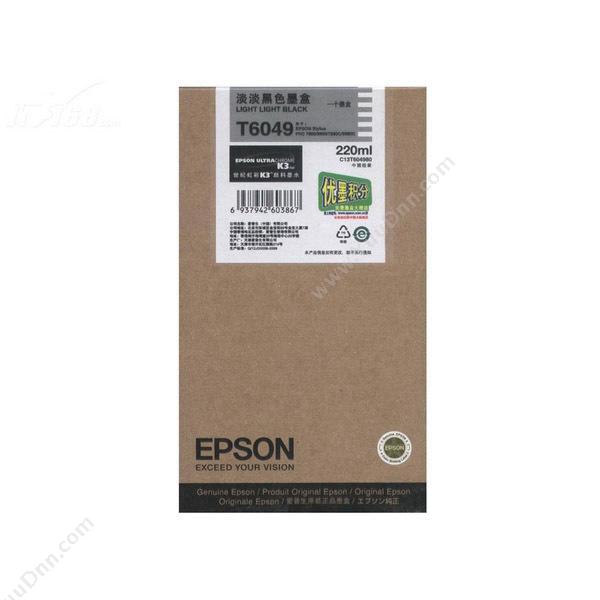 爱普生 EpsonT6049（黑）（适用 PRO7800/7880/9880）墨盒
