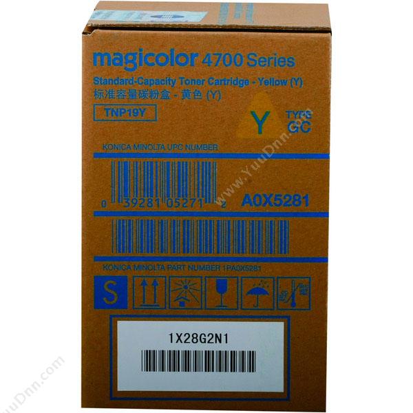 柯尼卡美能达 Konica Minolta 4700系列高容量系列 代码 A0X5280 墨粉 6K（黄）（适用 mc4700系列、6K） 墨盒