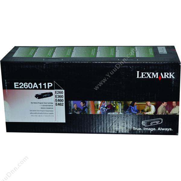 利盟 LexmarkE260A11P 墨粉 3500页（黑）（适用 E260d/E260dn、E360d/E360dn、3500页）墨盒