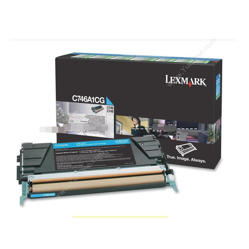 利盟 LexmarkC746A1CG 墨粉 7000页（蓝）（适用 lexmark X74）墨盒