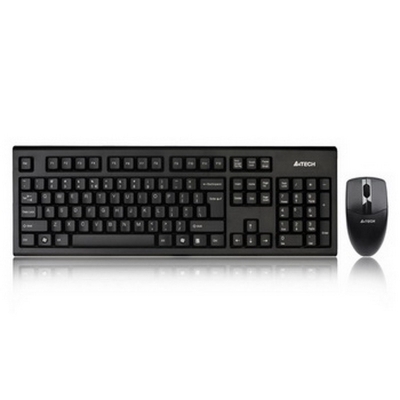 双飞燕 3100N 键盘+鼠标 套装（黑） 无线键鼠套装