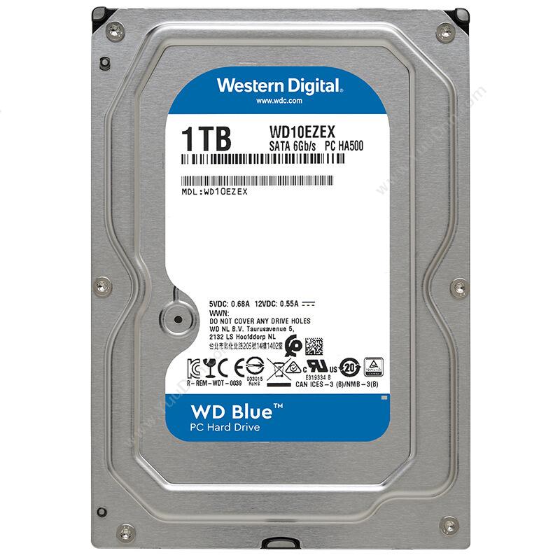 西部数据 WDWD10EZEX（蓝盘） 1TB 7200转64M SATA6Gb/s硬盘