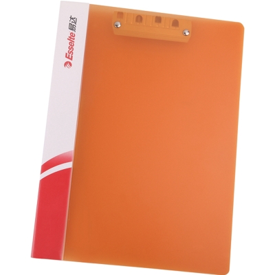 易达 Esselte 88114 PP文件夹 A4 双强力夹 透明橙色 轻便夹