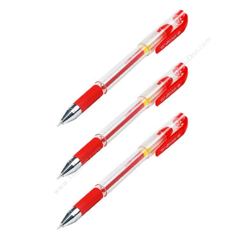 晨光文具 M&G K37  0.38 （红） 12支/盒（ 插盖式中性笔