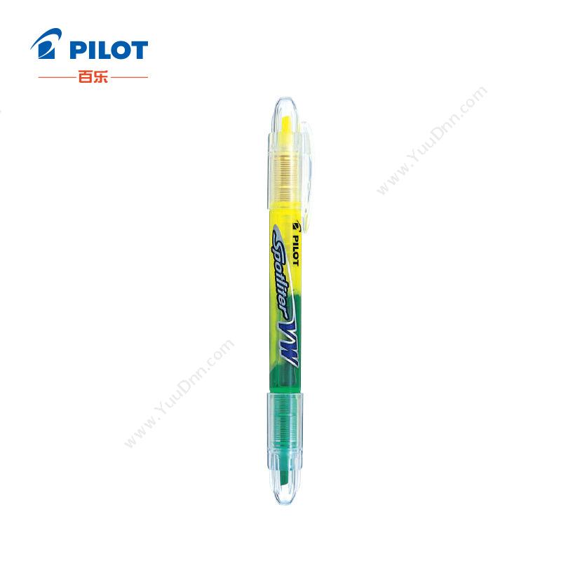 百乐 PilotSVW-15SL-YG(EX) 粉黄/绿 1.0MM 10支/盒双头荧光笔