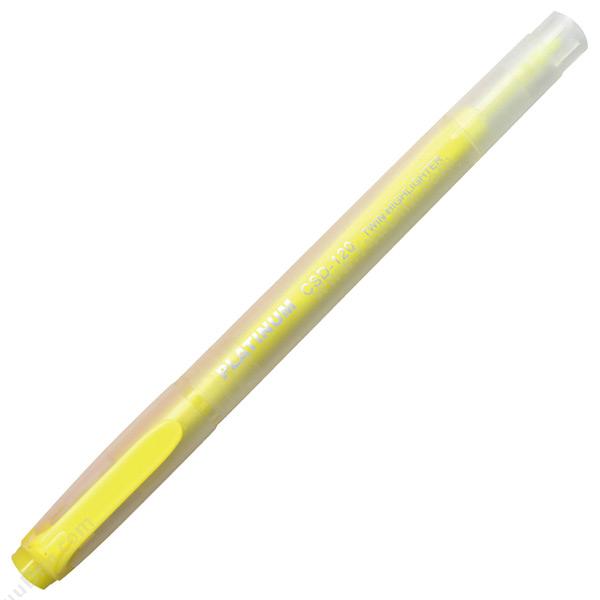 白金 PlatinumCSD-120 （黄色,10支/盒）双头荧光笔
