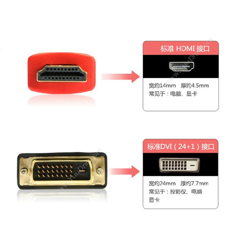创乘 ChuangCheng CC130 DVI转HDMI高清视频线 5米（黑） 扩展配件