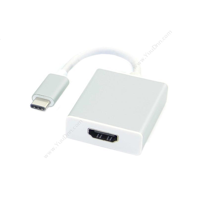 酷比客 L-Cubic LCCPUCHAF USB Type-C转HDMI母 转接线 0.15M（银） 用于Type-C转HDMI的设备 扩展配件