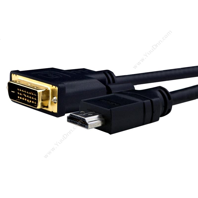 酷比客 L-Cubic LCCPECDVI2HDMI-5M L-CUBIC DVI转HDMI高清视频线 5米 公对公（黑） 用于DVI转HDMI接口的电脑 显示器 电视机之间的连接 扩展配件