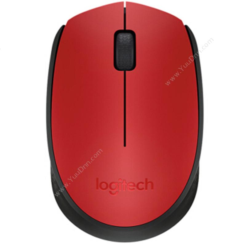 罗技 LogiM170（红） 便携可靠 时尚无线鼠标