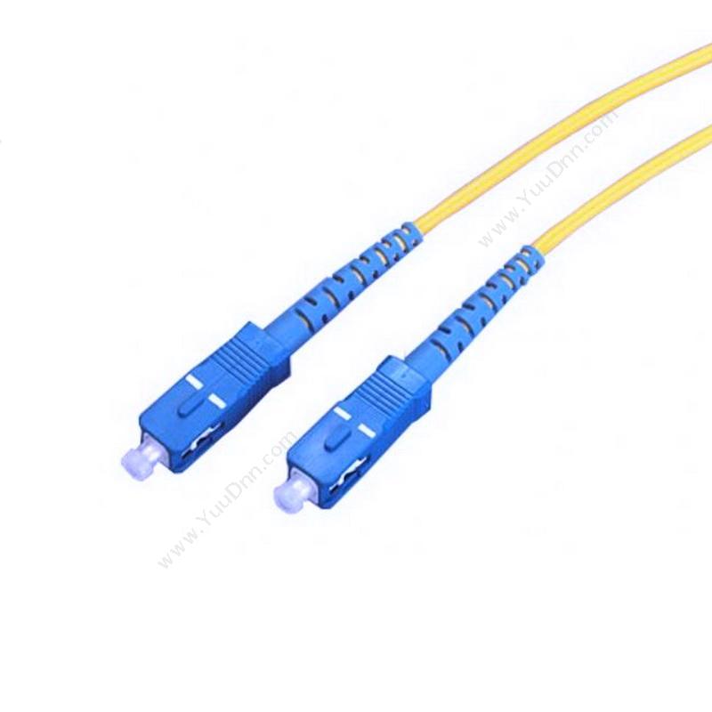 酷比客 L-CubicLCCPSFSCSCYW-20M 单模单芯  公对公 （黄） 用于信号传输和数据传输电信网等单模光纤跳线