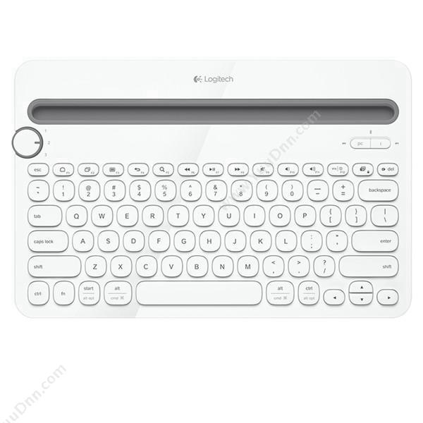 罗技 LogiK480 多功能蓝牙键盘 （白）键盘
