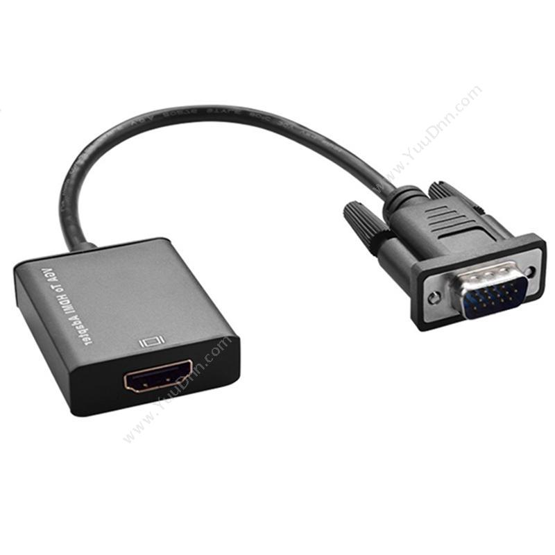 创乘 ChuangCheng CC200 VGA转HDMI转换线 30CM（黑） 将VGA接口转为HDMI接口连接至各类显示设备 扩展配件