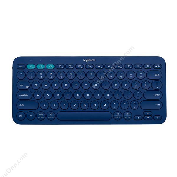 罗技 Logik380 蓝牙键盘 （蓝） 适用于任何蓝牙设备键盘