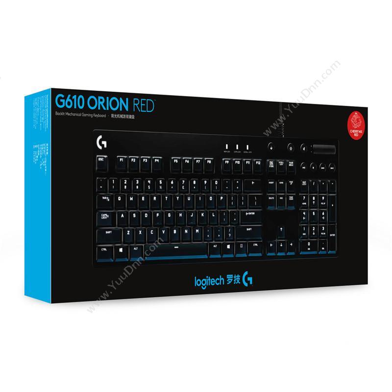罗技 Logi G610 ORION RED 背光机械游戏键盘(红轴） 无线键盘