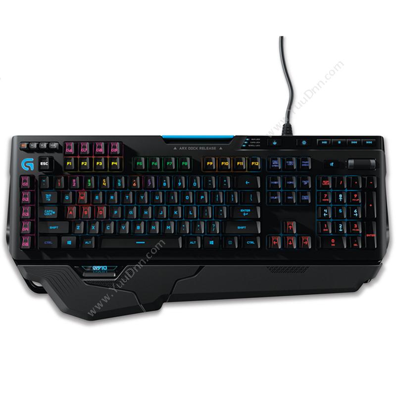 罗技 Logi G910 游戏机械键盘 （黑） 有线键盘