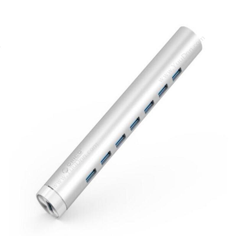 奥睿科 Orico ARH7-U3-SV 全铝HUB USB3.0*7 5V2A 50/100CM 亚光银色 集线器