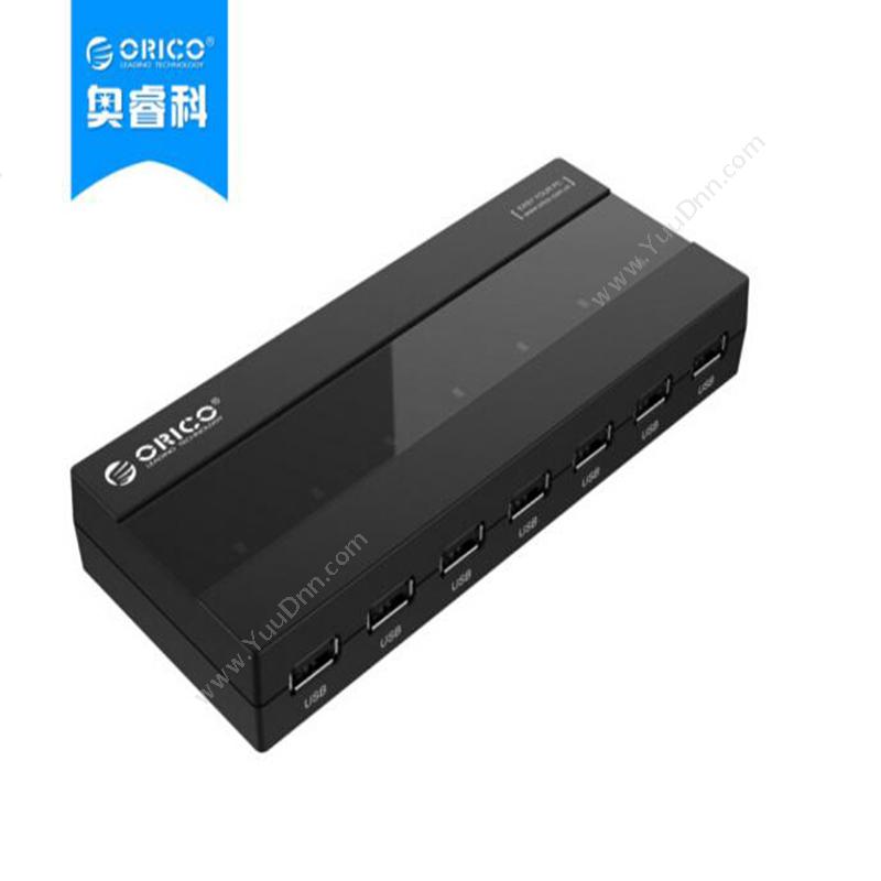 奥睿科 OricoH727RK-U2-V1-BK  USB2.0*7 5V2A 100CM （黑）集线器
