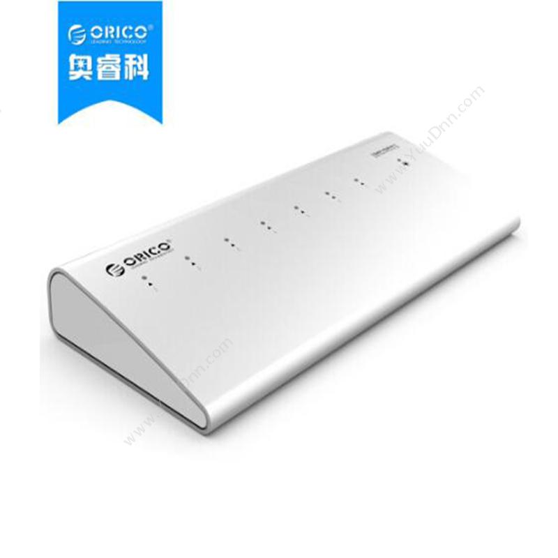 奥睿科 OricoH73-SV 全铝HUB USB3.0*7 12V2.5A 100CM 亚光银色集线器
