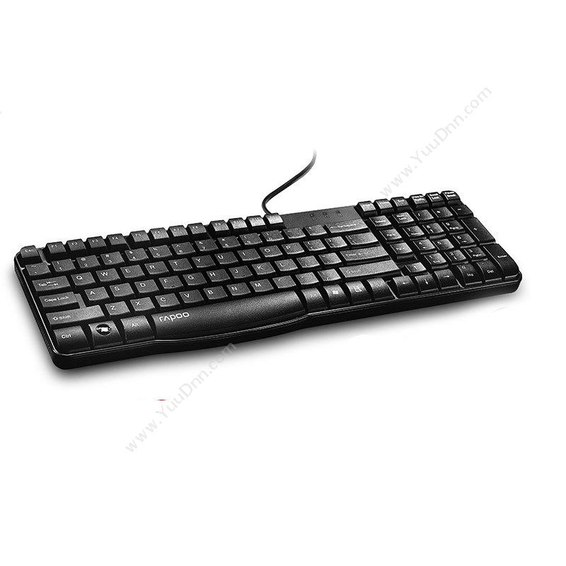雷柏 RapooK130 有线办公键盘 （黑）键盘