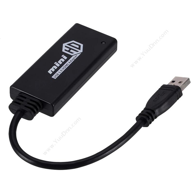 酷比客 L-Cubic LCU3HDMI USB 3.0转HDMI线 0.15米 （黑）  带音视频 其它线材