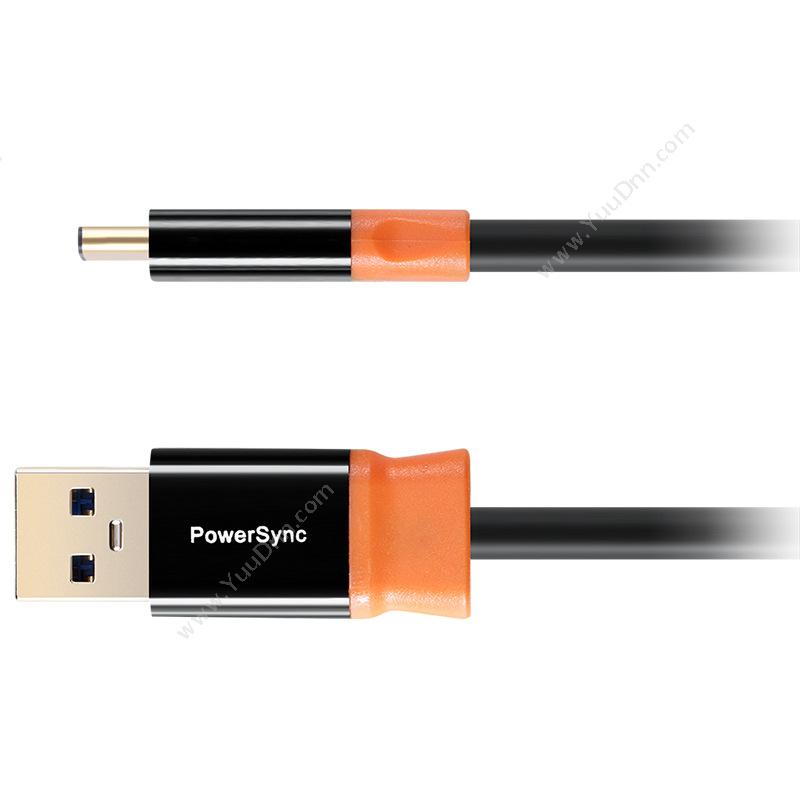 包尔星克 Powersync CUBCKCR0002A 充电数据传输线 尊爵版 0.25米 （黑橙） 数据线