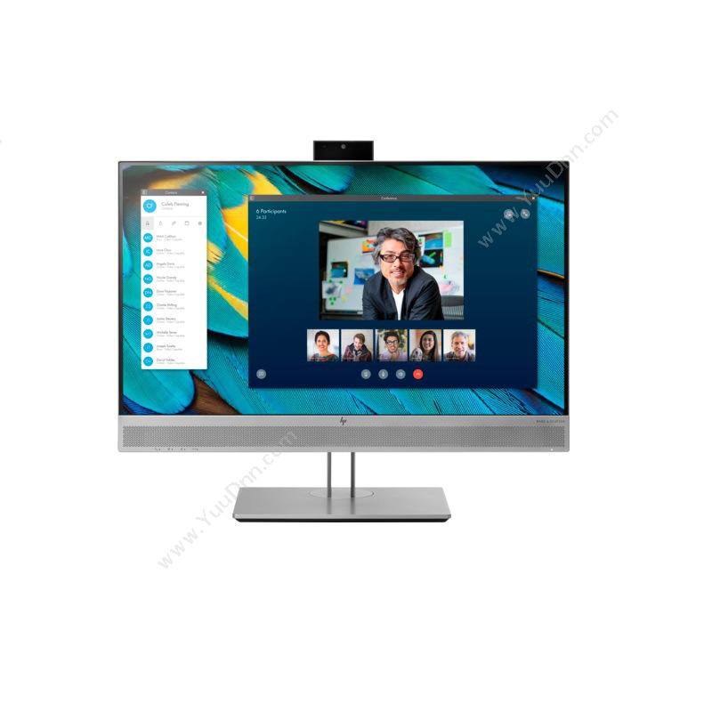 惠普 HPE24显示器 23.8英寸 金属(银）  SKYPE视频会议显示器液晶显示器