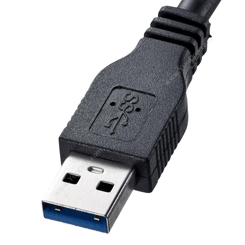 山业 Sanwa KU30-EN05 USB3.0数据延长线 线长 0.5m （黑） USB数据线