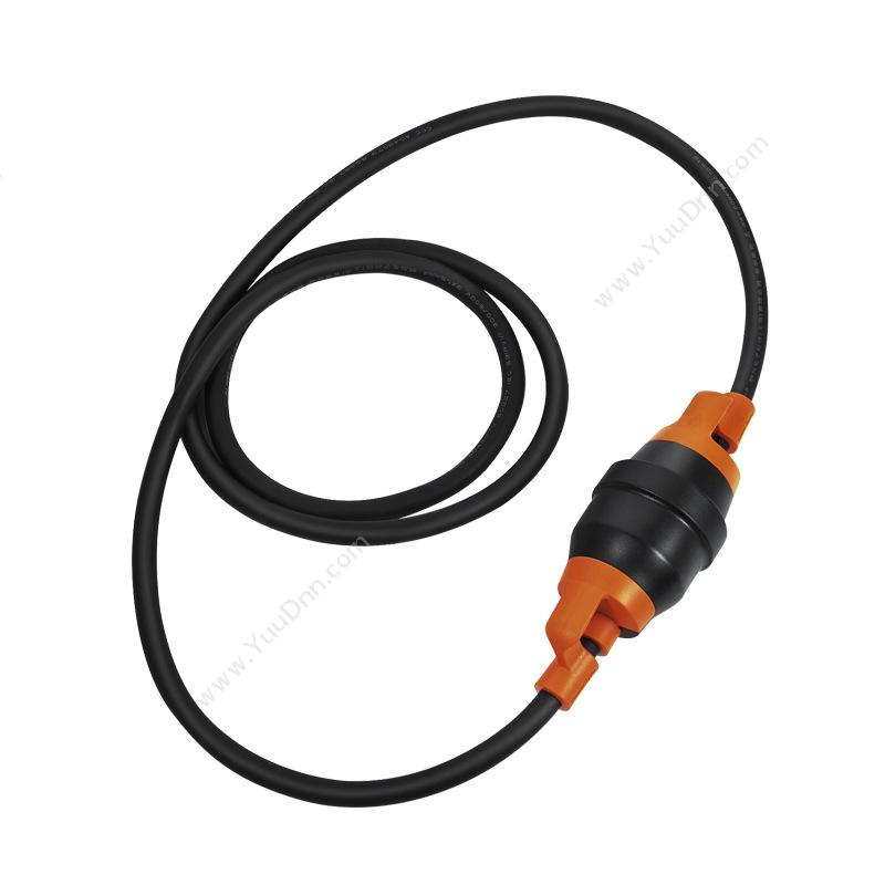 包尔星克 Powersync MPCTKG0010 公对母延长 1米 （黑橙） 充电线