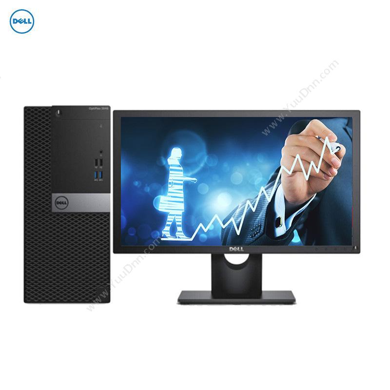 戴尔 Dell Optiplex3050MT 21.5英寸商用台式机 I3-71004G1T2G显卡W10H3Y（黑）  E2216H 电脑套装