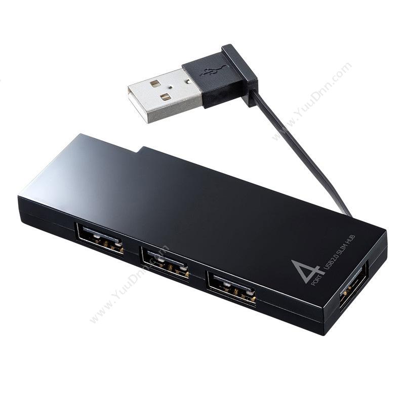 山业 Sanwa USB-2H416BK USBUSB2.0*4可收线（黑） 集线器