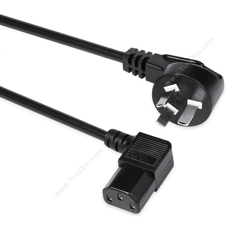 包尔星克 Powersync MPLC0005  0.5米 （黑）  三插品字弯头 充电线