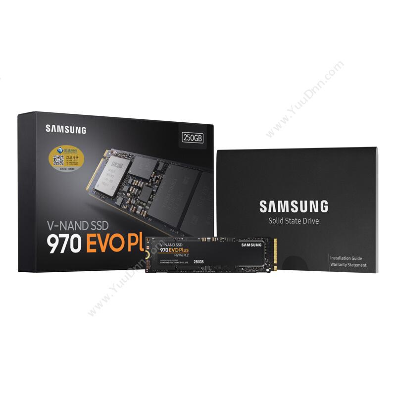 三星 Samsung MZ-V7S250BW SSD M.2接口(NVMe协议） 970 EVO Plus 250GB（黑） 固态硬盘