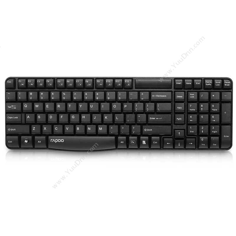 雷柏 RapooE1050 无线键盘 （黑）鼠标