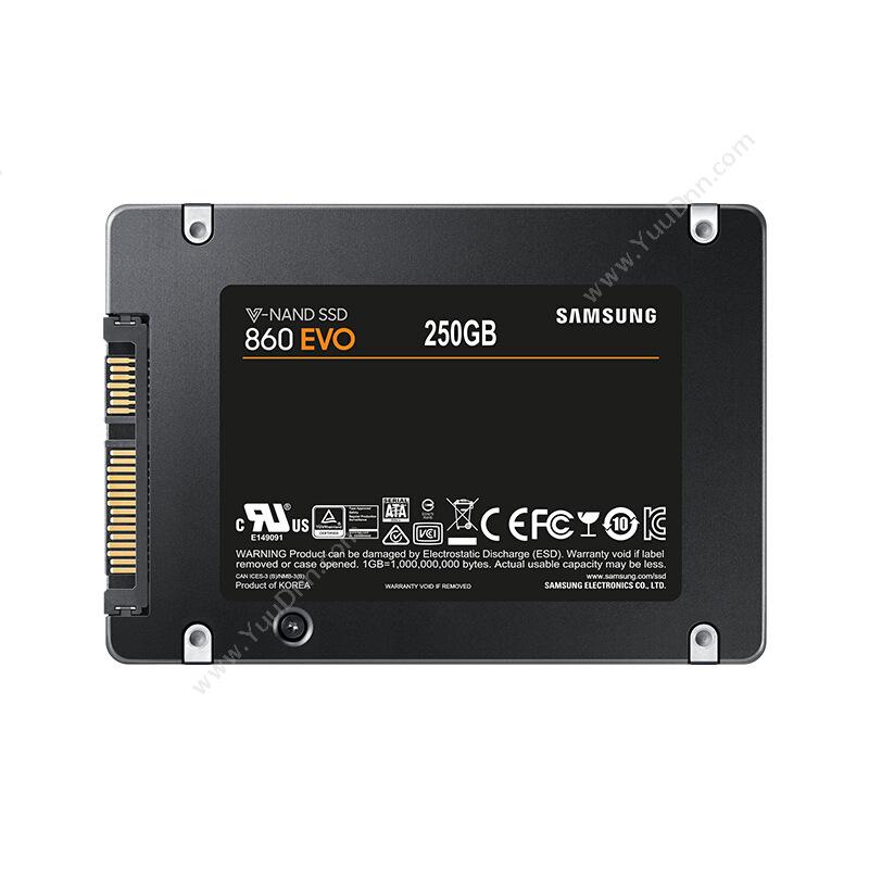 三星 Samsung MZ-76E250B/CN SSD SATA3.0接口 860 EVO 250GB（黑） 固态硬盘