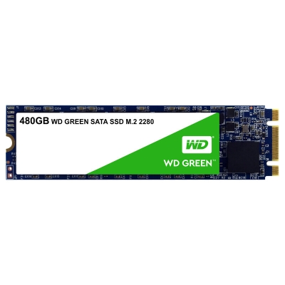 西部数据 WD WDS480G2G0B SSD M.2接口(SATA总线） Green系列-SSD 480GB 绿色 固态硬盘