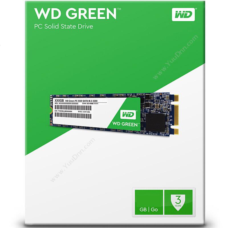 西部数据 WD WDS480G2G0B SSD M.2接口(SATA总线） Green系列-SSD 480GB 绿色 固态硬盘