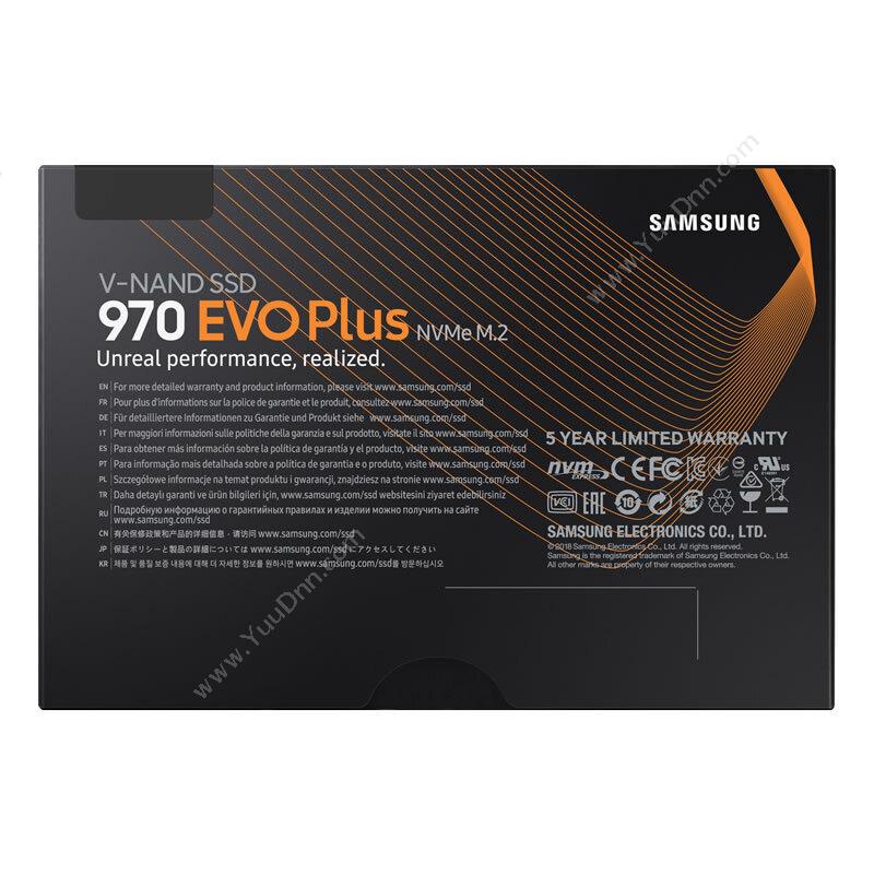 三星 Samsung MZ-V7S250BW SSD M.2接口(NVMe协议） 970 EVO Plus 250GB（黑） 固态硬盘