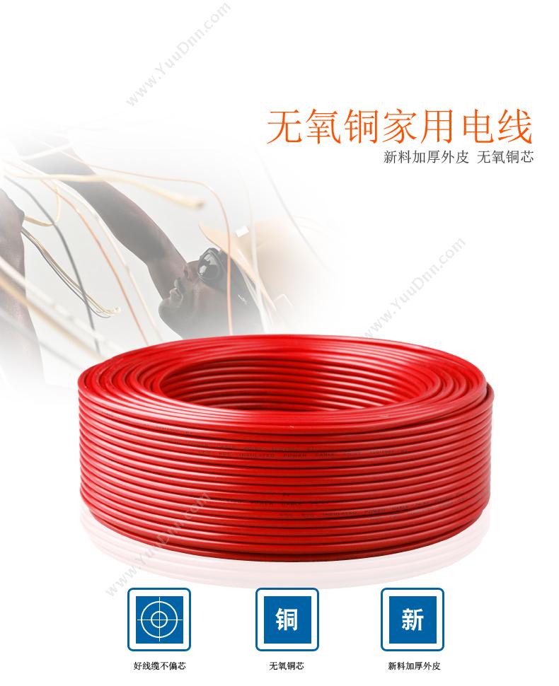 酷比客 L-Cubic LCOBVR25RD100 BVR2.5mm²多芯电线 100米 （红） 其它网线