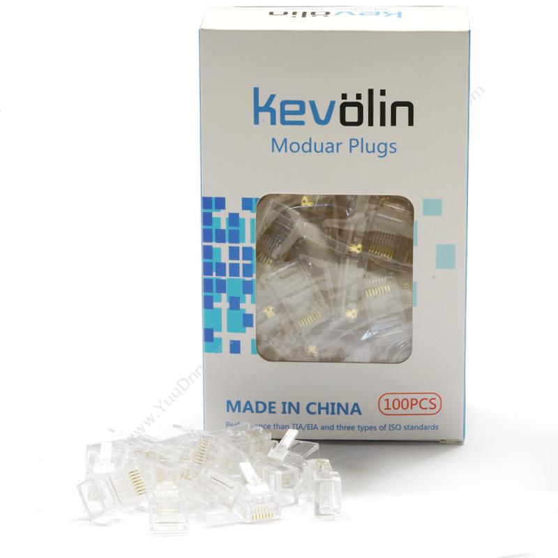 柯菲林 kevolin FT-R45T 网络8P8C 盒 透明色 100颗/盒 水晶头