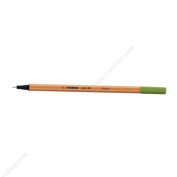 思笔乐 Stabilo0.4mm 纤细水笔88/33（苹果绿，10支/盒）插盖式中性笔
