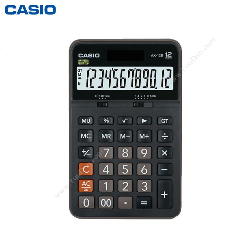 卡西欧 Casio AX-12B   （黑） 常规计算器
