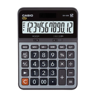 卡西欧 Casio DX-120B   灰色 常规计算器