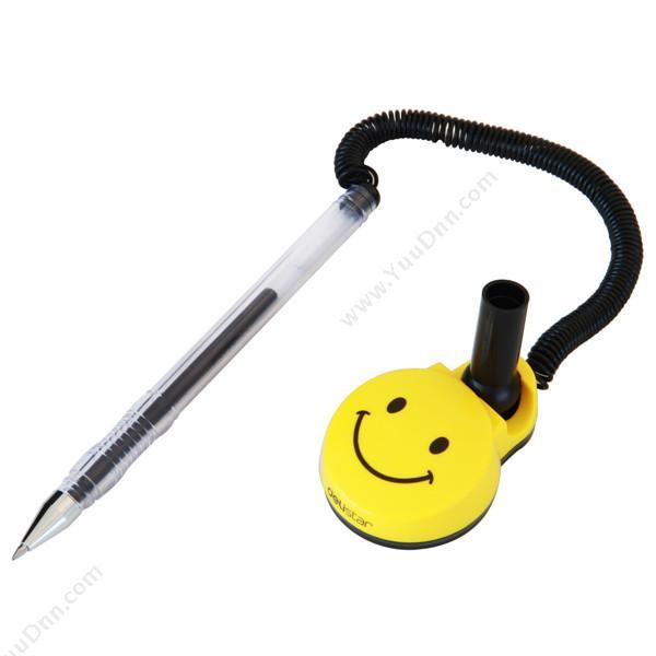 得力 Deli 6793 微笑台笔/台式中性笔 0.5mm （黑） 插盖式中性笔