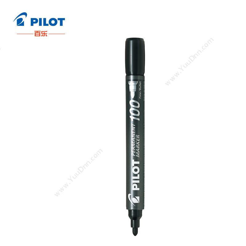 百乐 PilotSCA-100-B-CHN 油性箱头笔 F咀 （黑）单头记号笔